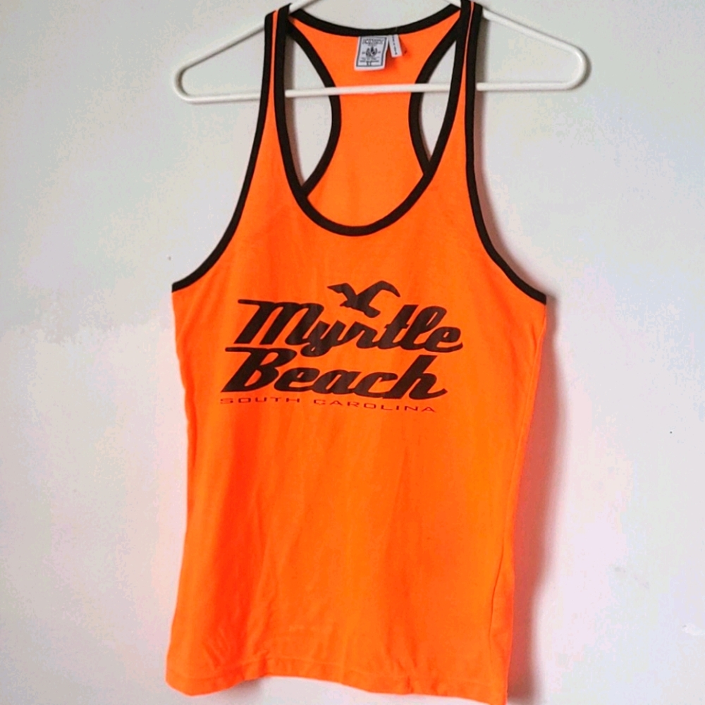 Exist Miami Tank Top size XL, Orange/Black